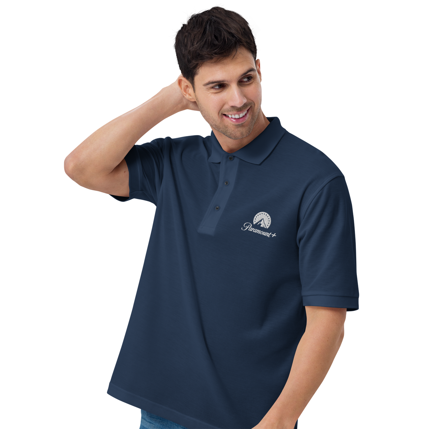 Paramount+ Adult Embroidered Logo Polo
